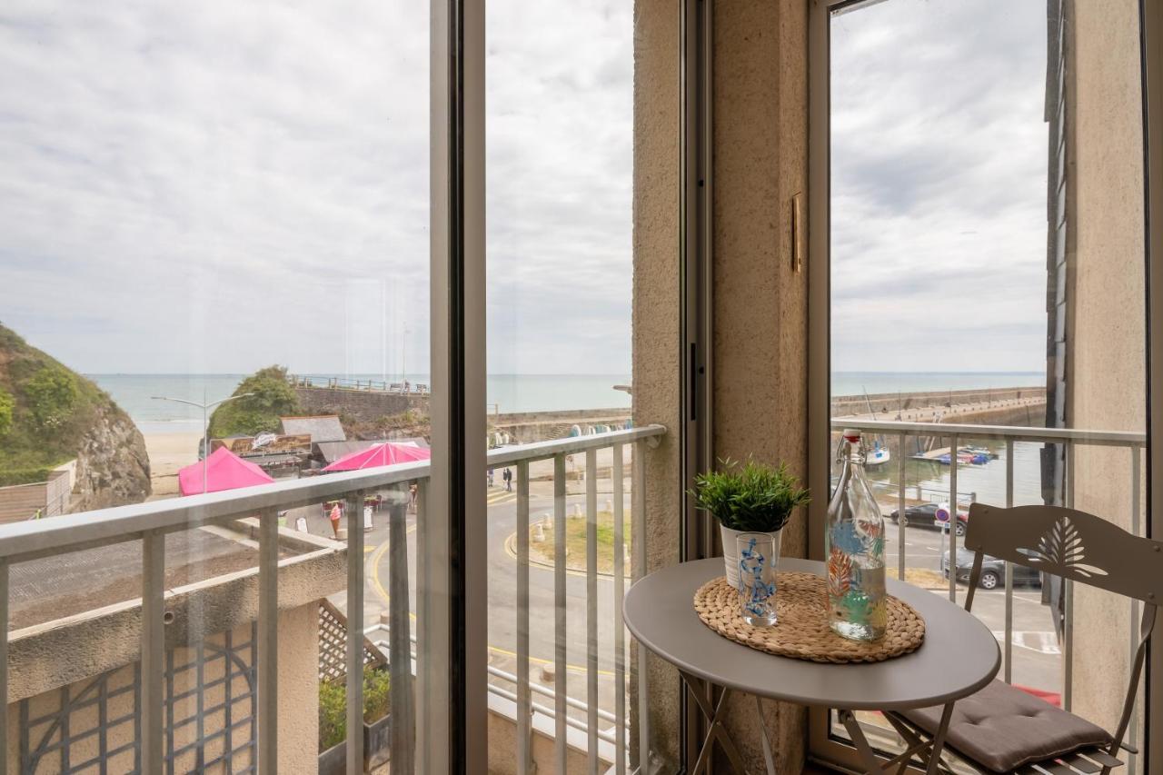 Au Port De Binic - Loggia Vue Port Apartment Ngoại thất bức ảnh