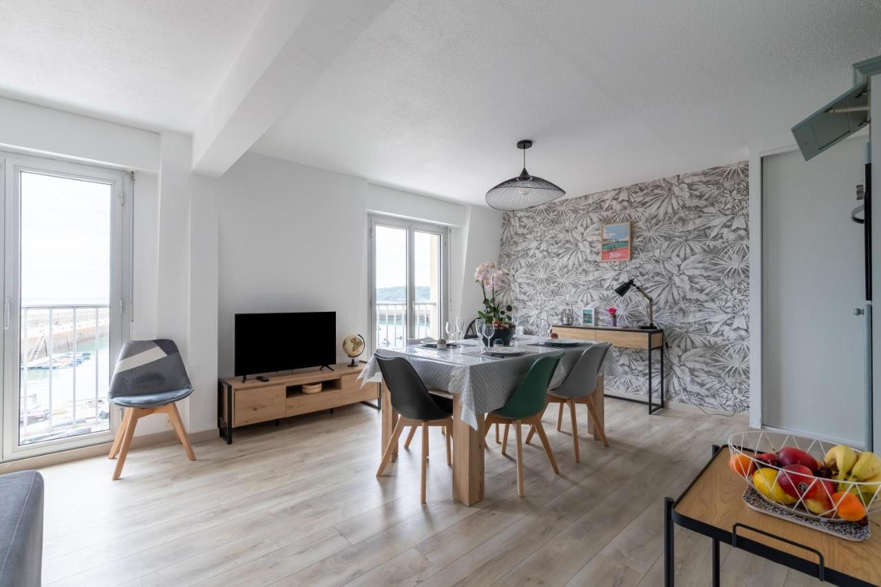 Au Port De Binic - Loggia Vue Port Apartment Ngoại thất bức ảnh